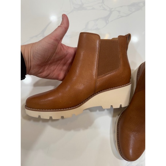 Vionic Women's Brown Aliso Wedge Chelsea Boot Size 7.5 - Picture 8 of 10